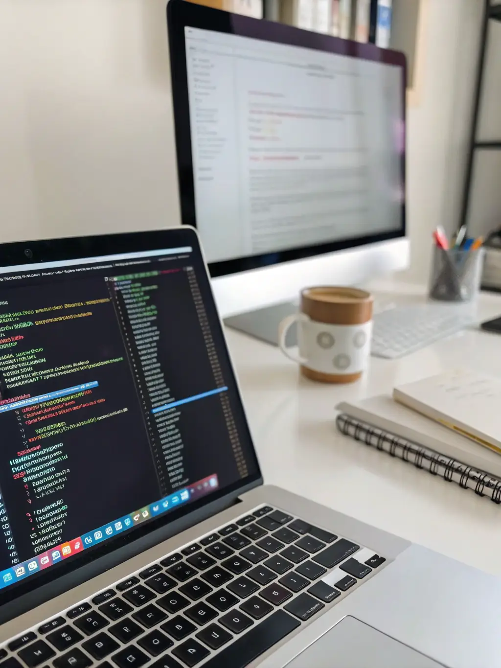 An image of a website code editor with technical SEO elements highlighted, representing Technical SEO & Website Optimization service.