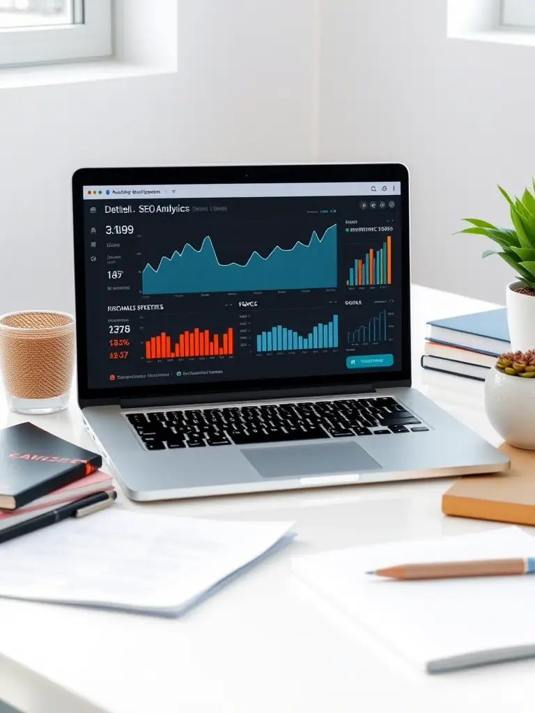 An image of a content editor with keyword highlights and SEO suggestions, representing On-Page & Content Optimization service.