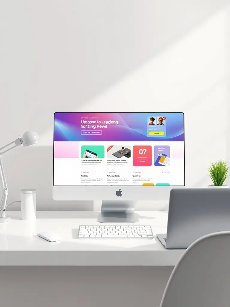 A graphic illustrating content optimization with keywords and engaging elements, emphasizing relevance and user engagement.